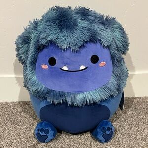 💙 Dani Navy Blue Smiling Bigfoot HTF Original Squishmallows Kellytoy 16” BNWT